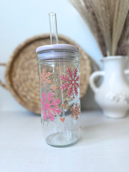 Boba Glass Tumblers, Betty Boba Tumbler, Glass Smoothie Cups, Reusable –  Powered By Daisies